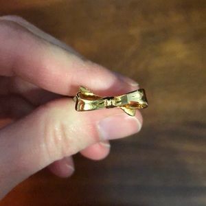 Gold Kate Spade bow ring